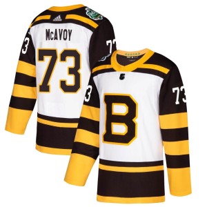 Charlie McAvoy Men's Adidas Boston Bruins Authentic White 2019 Winter Classic Jersey