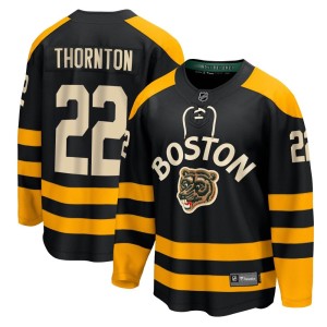 Shawn Thornton Youth Fanatics Branded Boston Bruins Breakaway Black 2023 Winter Classic Jersey