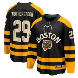 Parker Wotherspoon Youth Fanatics Branded Boston Bruins Breakaway Black 2023 Winter Classic Jersey