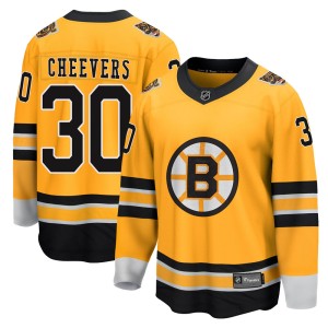 Gerry Cheevers Youth Fanatics Branded Boston Bruins Breakaway Gold 2020/21 Special Edition Jersey