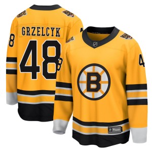 Matt Grzelcyk Youth Fanatics Branded Boston Bruins Breakaway Gold 2020/21 Special Edition Jersey