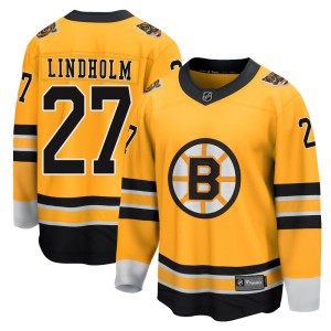 Hampus Lindholm Youth Fanatics Branded Boston Bruins Breakaway Gold 2020/21 Special Edition Jersey