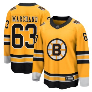 Brad Marchand Youth Fanatics Branded Boston Bruins Breakaway Gold 2020/21 Special Edition Jersey