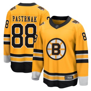 David Pastrnak Youth Fanatics Branded Boston Bruins Breakaway Gold 2020/21 Special Edition Jersey