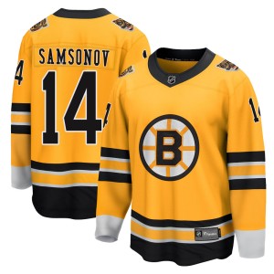 Sergei Samsonov Youth Fanatics Branded Boston Bruins Breakaway Gold 2020/21 Special Edition Jersey