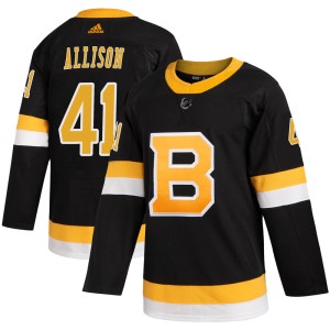 Jason Allison Youth Adidas Boston Bruins Authentic Black Alternate Jersey