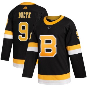 Johnny Bucyk Youth Adidas Boston Bruins Authentic Black Alternate Jersey