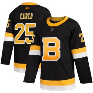 Brandon Carlo Youth Adidas Boston Bruins Authentic Black Alternate Jersey