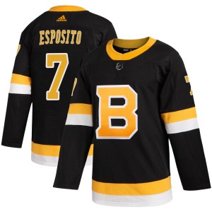 Phil Esposito Youth Adidas Boston Bruins Authentic Black Alternate Jersey