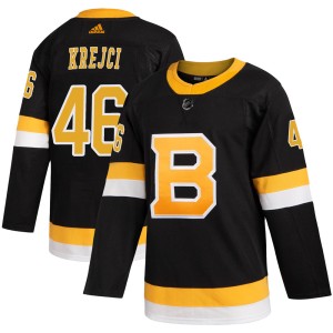 David Krejci Youth Adidas Boston Bruins Authentic Black Alternate Jersey