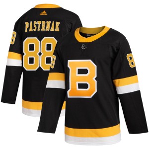 David Pastrnak Youth Adidas Boston Bruins Authentic Black Alternate Jersey