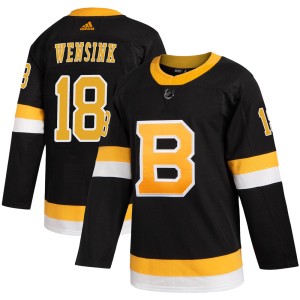 John Wensink Youth Adidas Boston Bruins Authentic Black Alternate Jersey