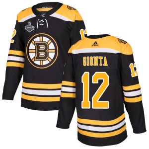 Brian Gionta Men's Adidas Boston Bruins Authentic Black Home 2019 Stanley Cup Final Bound Jersey