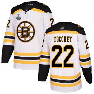 Rick Tocchet Men's Adidas Boston Bruins Authentic White Away 2019 Stanley Cup Final Bound Jersey