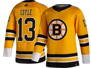 Charlie Coyle Men's Adidas Boston Bruins Breakaway Gold 2020/21 Special Edition Jersey