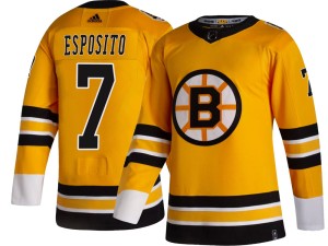 Phil Esposito Men's Adidas Boston Bruins Breakaway Gold 2020/21 Special Edition Jersey