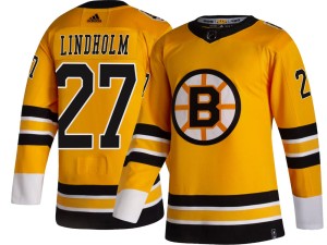 Hampus Lindholm Men's Adidas Boston Bruins Breakaway Gold 2020/21 Special Edition Jersey