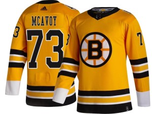 Charlie McAvoy Men's Adidas Boston Bruins Breakaway Gold 2020/21 Special Edition Jersey