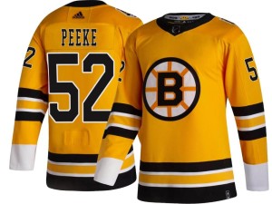 Andrew Peeke Men's Adidas Boston Bruins Breakaway Gold 2020/21 Special Edition Jersey