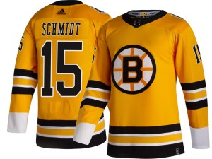 Milt Schmidt Men's Adidas Boston Bruins Breakaway Gold 2020/21 Special Edition Jersey