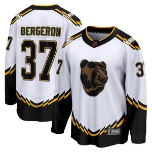 Patrice Bergeron Men's Fanatics Branded Boston Bruins Breakaway White Special Edition 2.0 Jersey
