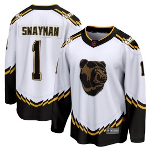 Jeremy Swayman Men's Fanatics Branded Boston Bruins Breakaway White Special Edition 2.0 Jersey