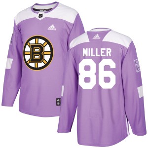 Kevan Miller Youth Adidas Boston Bruins Authentic Purple Fights Cancer Practice Jersey