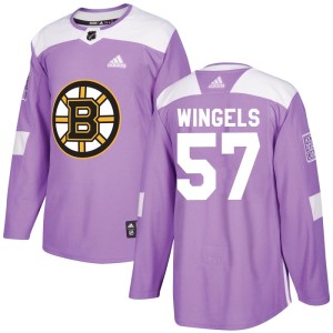 Tommy Wingels Youth Adidas Boston Bruins Authentic Purple Fights Cancer Practice Jersey