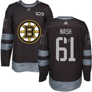 Rick Nash Men's Boston Bruins Authentic Black 1917-2017 100th Anniversary Jersey