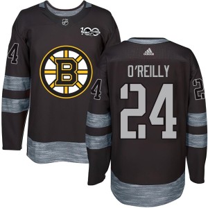 Terry O'Reilly Men's Boston Bruins Authentic Black 1917-2017 100th Anniversary Jersey
