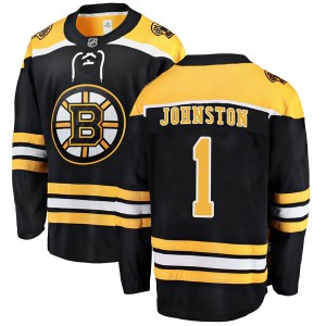 Eddie Johnston Men's Fanatics Branded Boston Bruins Breakaway Black Home Jersey