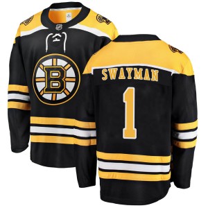 Jeremy Swayman Men's Fanatics Branded Boston Bruins Breakaway Black Home Jersey