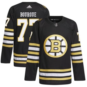 Ray Bourque Men's Adidas Boston Bruins Authentic Black 100th Anniversary Primegreen Jersey