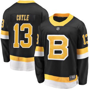 Charlie Coyle Men's Fanatics Branded Boston Bruins Premier Black Breakaway Alternate Jersey