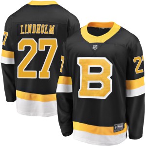 Hampus Lindholm Men's Fanatics Branded Boston Bruins Premier Black Breakaway Alternate Jersey