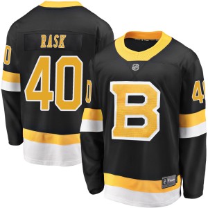 Tuukka Rask Men's Fanatics Branded Boston Bruins Premier Black Breakaway Alternate Jersey