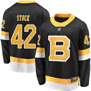 Pj Stock Men's Fanatics Branded Boston Bruins Premier Black Breakaway Alternate Jersey