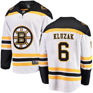 Gord Kluzak Youth Fanatics Branded Boston Bruins Breakaway White Away Jersey