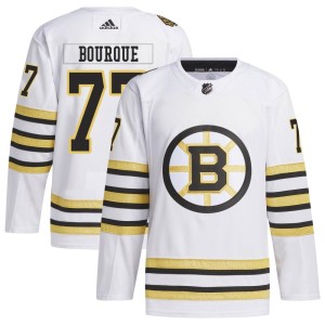 Ray Bourque Youth Adidas Boston Bruins Authentic White 100th Anniversary Primegreen Jersey
