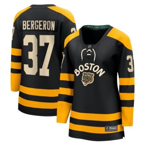 Patrice Bergeron Women's Fanatics Branded Boston Bruins Breakaway Black 2023 Winter Classic Jersey