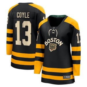 Charlie Coyle Women's Fanatics Branded Boston Bruins Breakaway Black 2023 Winter Classic Jersey