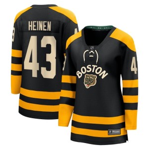 Danton Heinen Women's Fanatics Branded Boston Bruins Breakaway Black 2023 Winter Classic Jersey