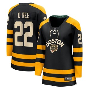 Willie O'ree Women's Fanatics Branded Boston Bruins Breakaway Black 2023 Winter Classic Jersey