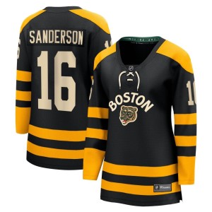 Derek Sanderson Women's Fanatics Branded Boston Bruins Breakaway Black 2023 Winter Classic Jersey
