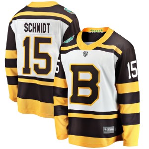 Milt Schmidt Men's Fanatics Branded Boston Bruins Breakaway White 2019 Winter Classic Jersey