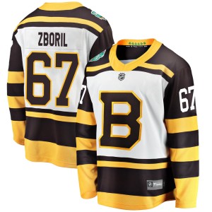 Jakub Zboril Men's Fanatics Branded Boston Bruins Breakaway White ized 2019 Winter Classic Jersey