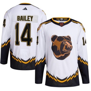 Garnet Ace Bailey Youth Adidas Boston Bruins Authentic White Reverse Retro 2.0 Jersey