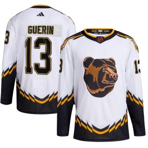 Bill Guerin Youth Adidas Boston Bruins Authentic White Reverse Retro 2.0 Jersey