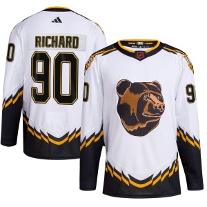 Anthony Richard Youth Adidas Boston Bruins Authentic White Reverse Retro 2.0 Jersey
