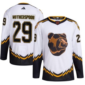 Parker Wotherspoon Youth Adidas Boston Bruins Authentic White Reverse Retro 2.0 Jersey